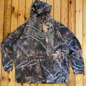 Vintage Y2K Cabelas Realtree Camo Hoodie